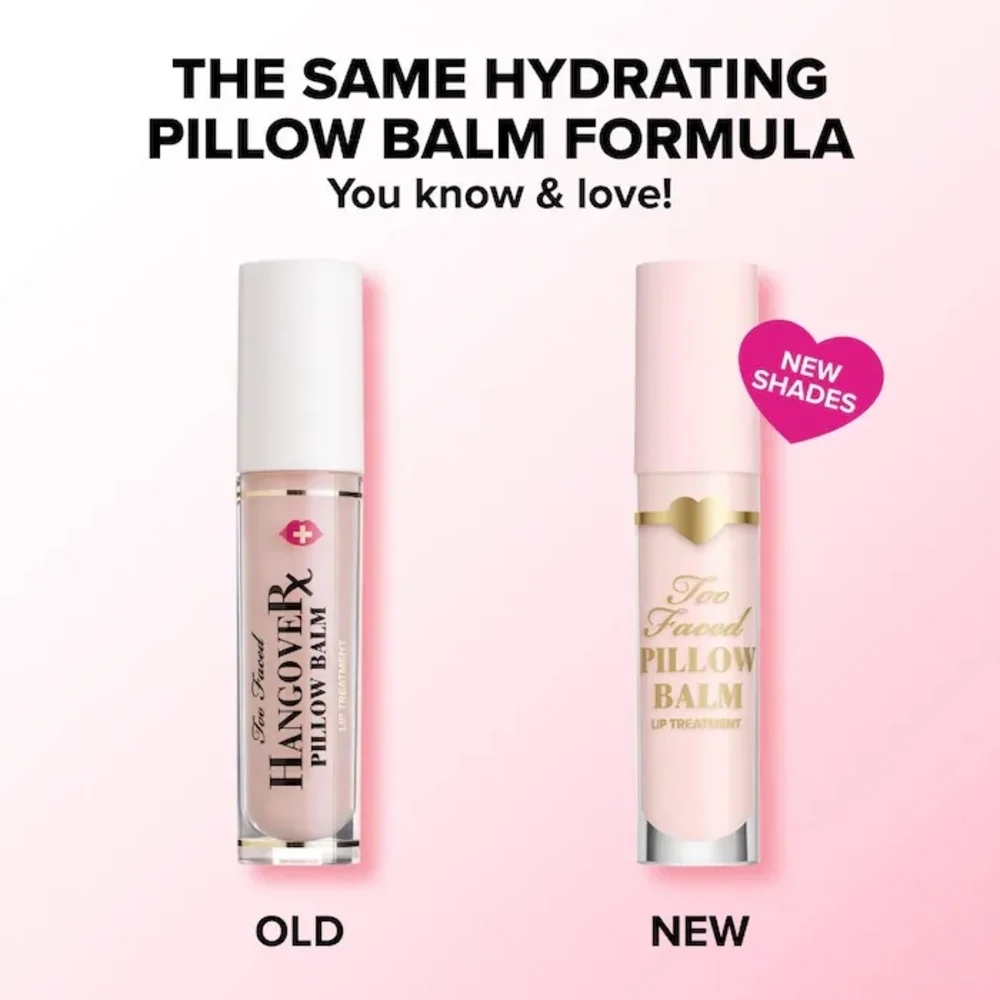 Pink Pineapple Kiss Too Faced Pillow Balm Hydrating Lip Treatment Brand New